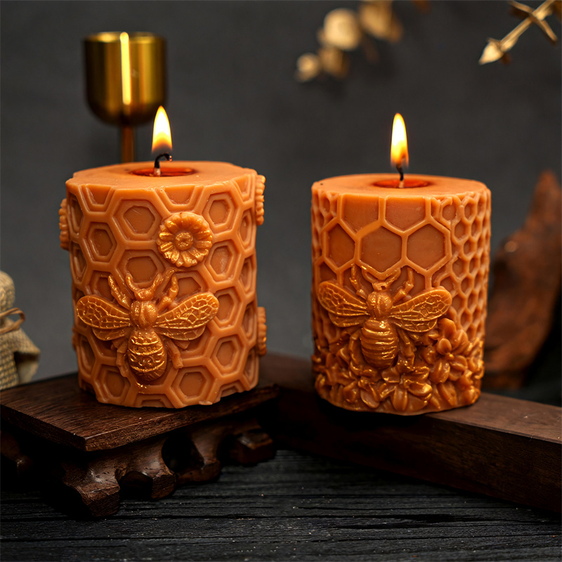 3D Printing Pot - 3D Petek Şeklinde Silikon Mum Kalıbı