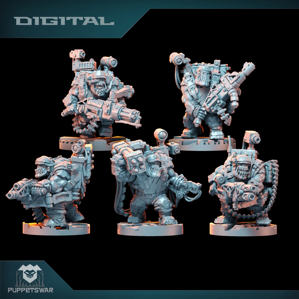 3D Printing For Dummies - Orc Ultimate Badasses Squad, Yeşil Deri