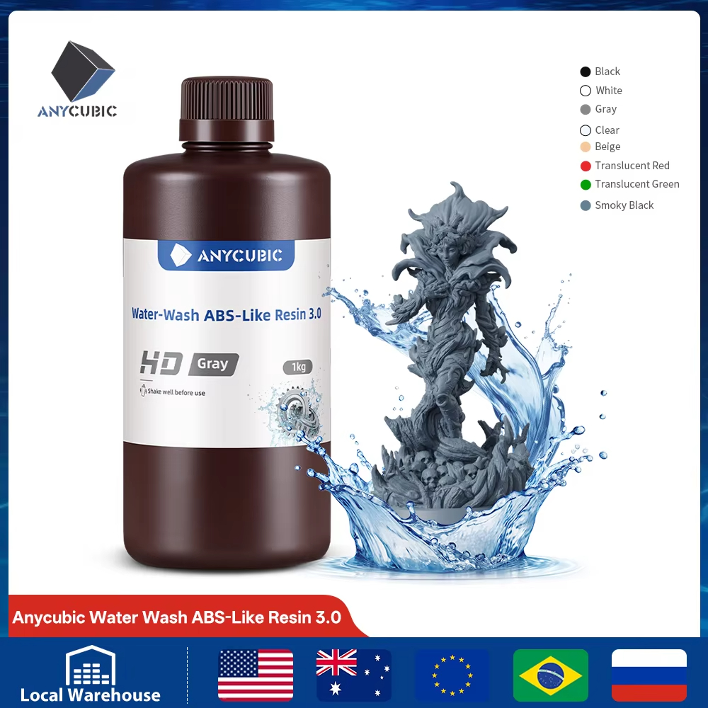 3D Printing Sla - ANYCUBIC Suyla Yıkanabilir ABS Benzeri Reçine