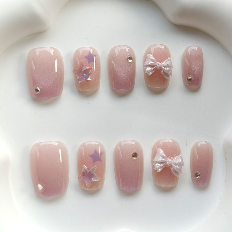 3D Printing Nails - 10 Adet Genç Kız Modası Sevimli