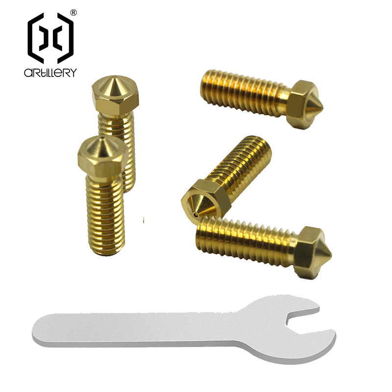 3D Printer Nozzle Brass - E3D pirinç nozul 0.2/0.4/0.6/0.8mm alet kiti
