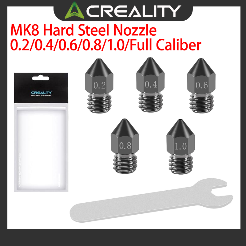 3D Printer Nozzle Brass - Creality Resmi MK8 Sert Çelik Nozullar