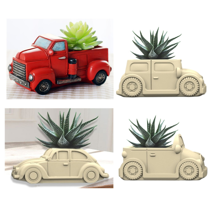 3D Printing Pot - 3D araba etli bitki saksı reçine