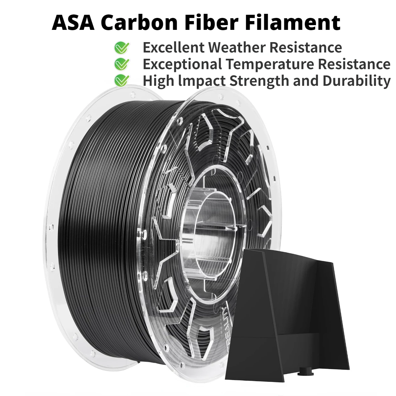 Asa Filament Outdoor - Karbon Fiber ASA Filament 1.75mm, Siyah