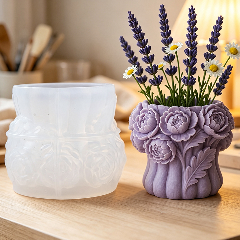 3D Gül Çiçek Vazosu Silikon Ka - 3D Printing Pot incelemesi ve fiyatı