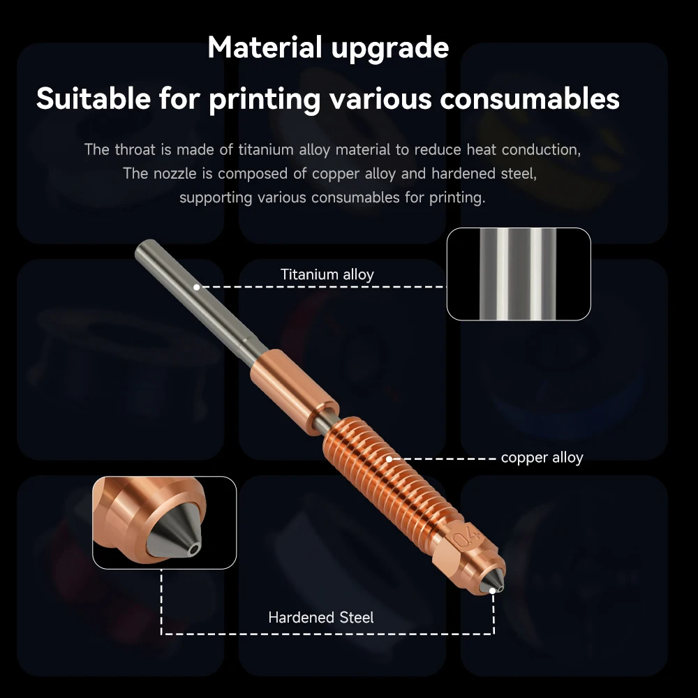 K1 Max Hızlı Değiştirilebilir  - 3D Printer Nozzle Brass incelemesi ve fiyatı