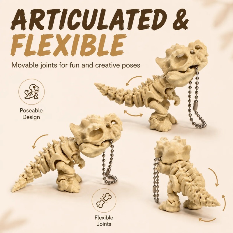 Yeni 3D Baskılı Tyrannosaurus  - 3D Printing Fidget Toys incelemesi ve fiyatı