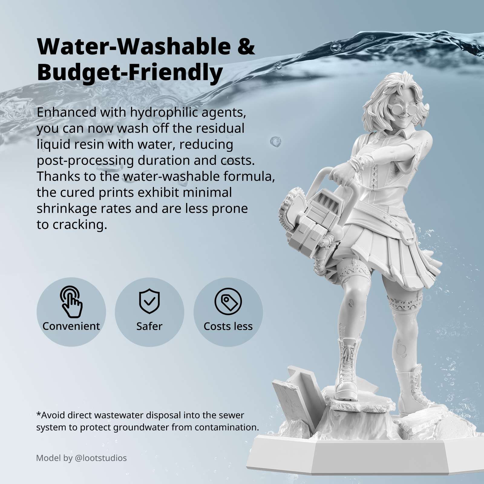 ANYCUBIC Suyla Yıkanabilir ABS - 3D Printing Sla incelemesi ve fiyatı