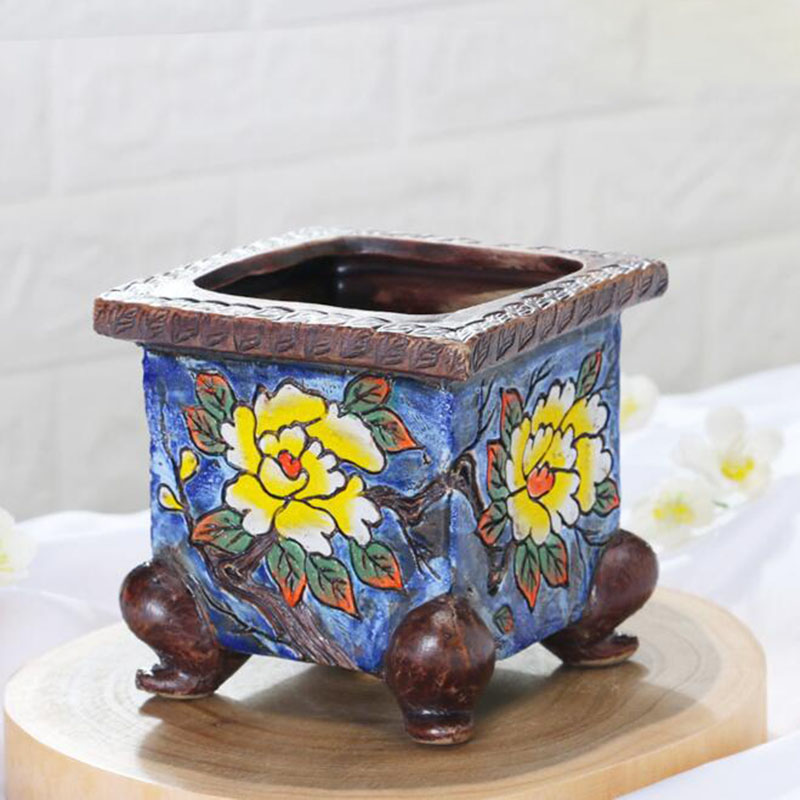 Kore Tarzı Handpainted Çiçek D - 3D Printing Pot incelemesi ve fiyatı