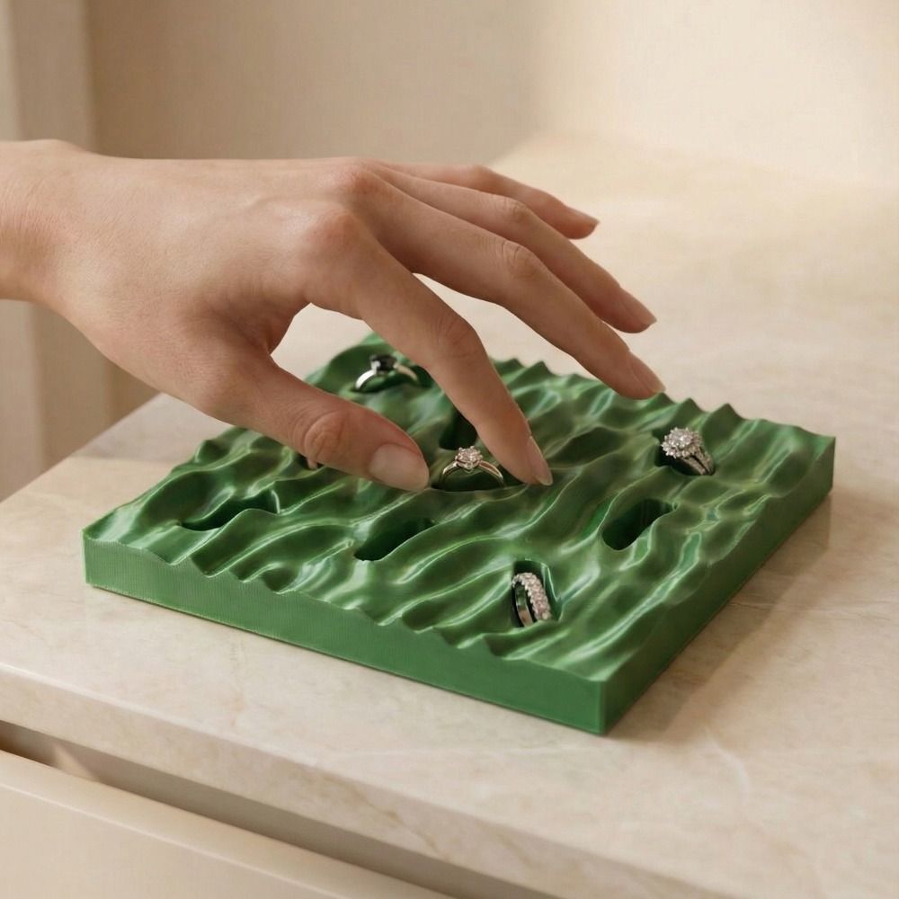 Minimalist Deniz Dalgası Halka - 3D Printing Ring Holder incelemesi ve fiyatı