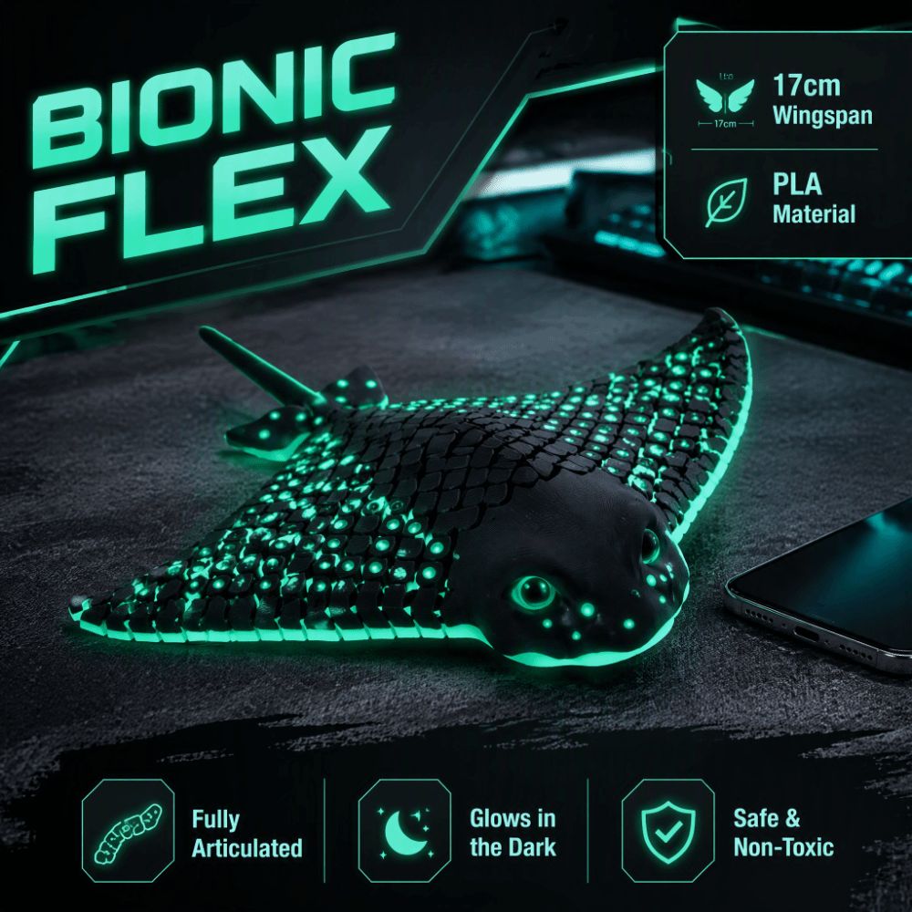 3D Baskılı Manta Vatozu Işıklı - 3D Printing Room incelemesi ve fiyatı