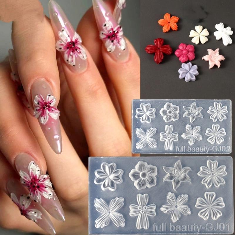 2 Adet 3D Çiçek Silikon Tırnak - 3D Printing Nails incelemesi ve fiyatı