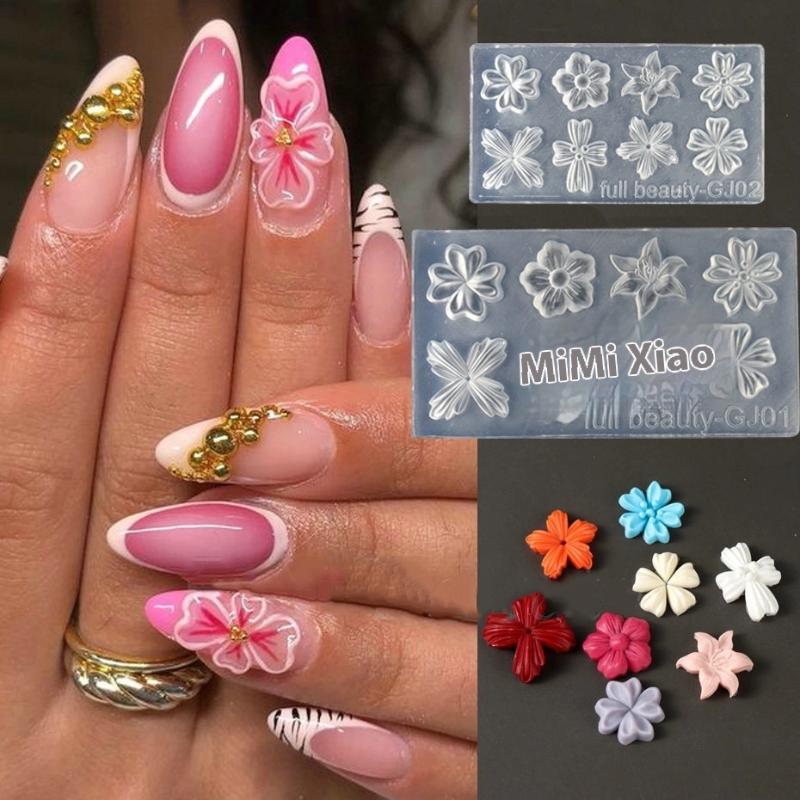 2 Adet 3D Çiçek Silikon Tırnak - 3D Printing Nails incelemesi ve fiyatı