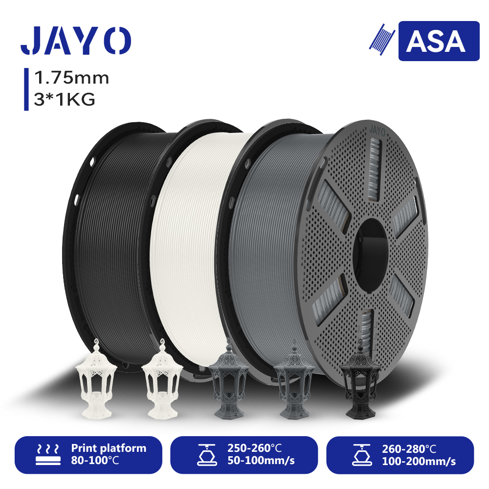 JAYO 3*1KG 3D Filament ASA 1.7 - Asa Filament Outdoor incelemesi ve fiyatı
