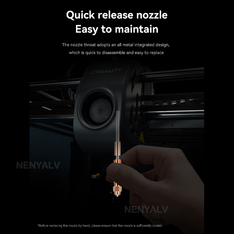 Yüksek Akış Yükseltilmiş K1C K - 3D Printer Nozzle Brass incelemesi ve fiyatı
