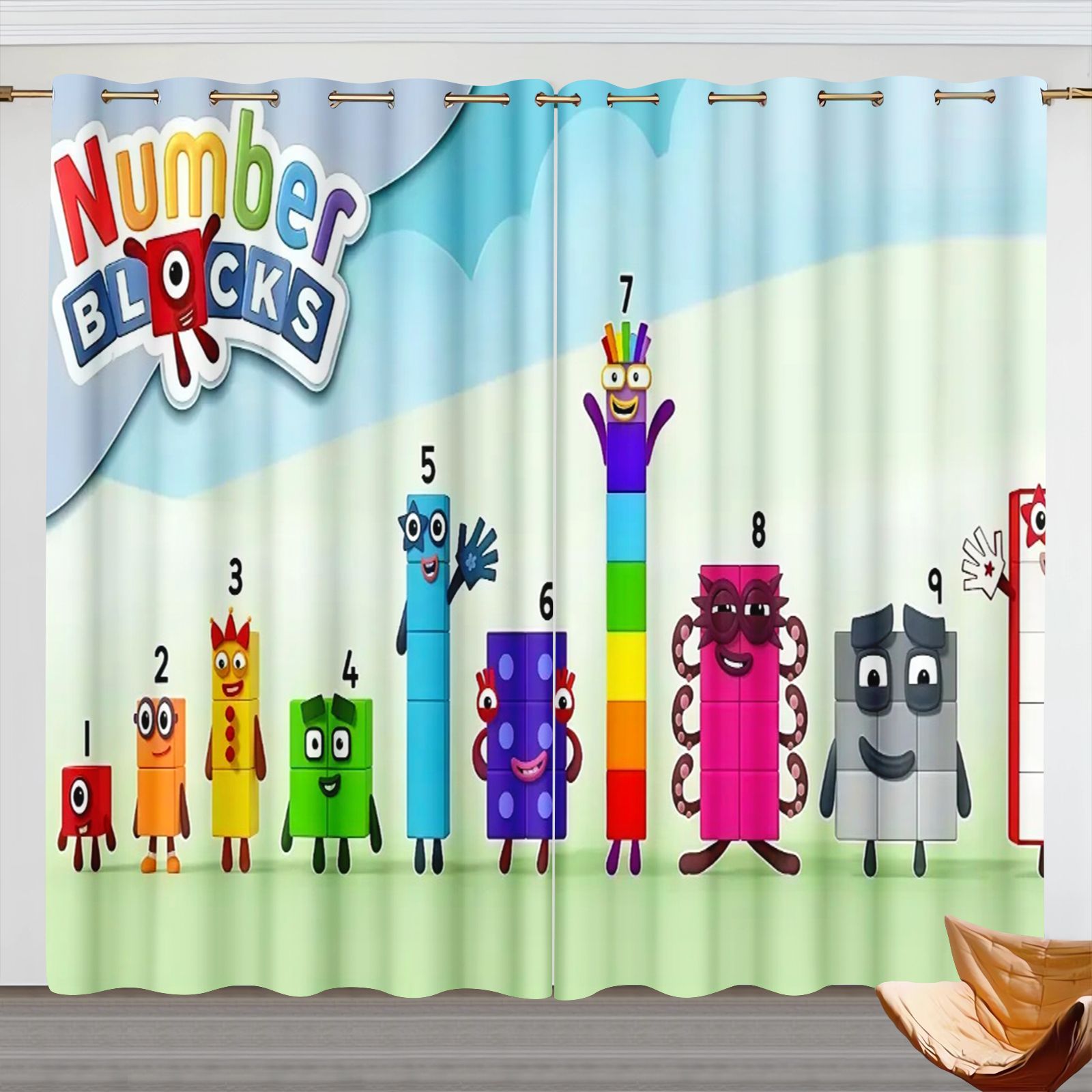 Numberblocks Karikatür Perdele - 3D Printing Room incelemesi ve fiyatı