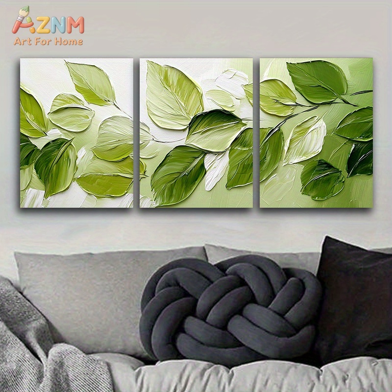 AZNM 3D Dokulu Yeşil Yaprak Im - 3D Printing Wall incelemesi ve fiyatı