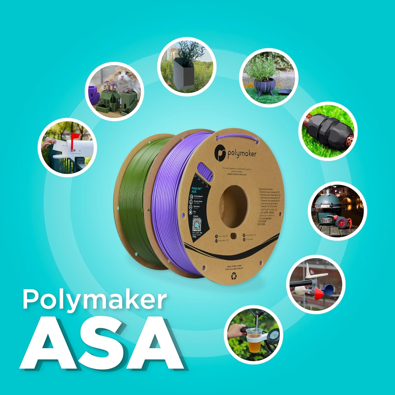 ASA Filament 1.75mm 5KG Beyaz, - Asa Filament Outdoor incelemesi ve fiyatı