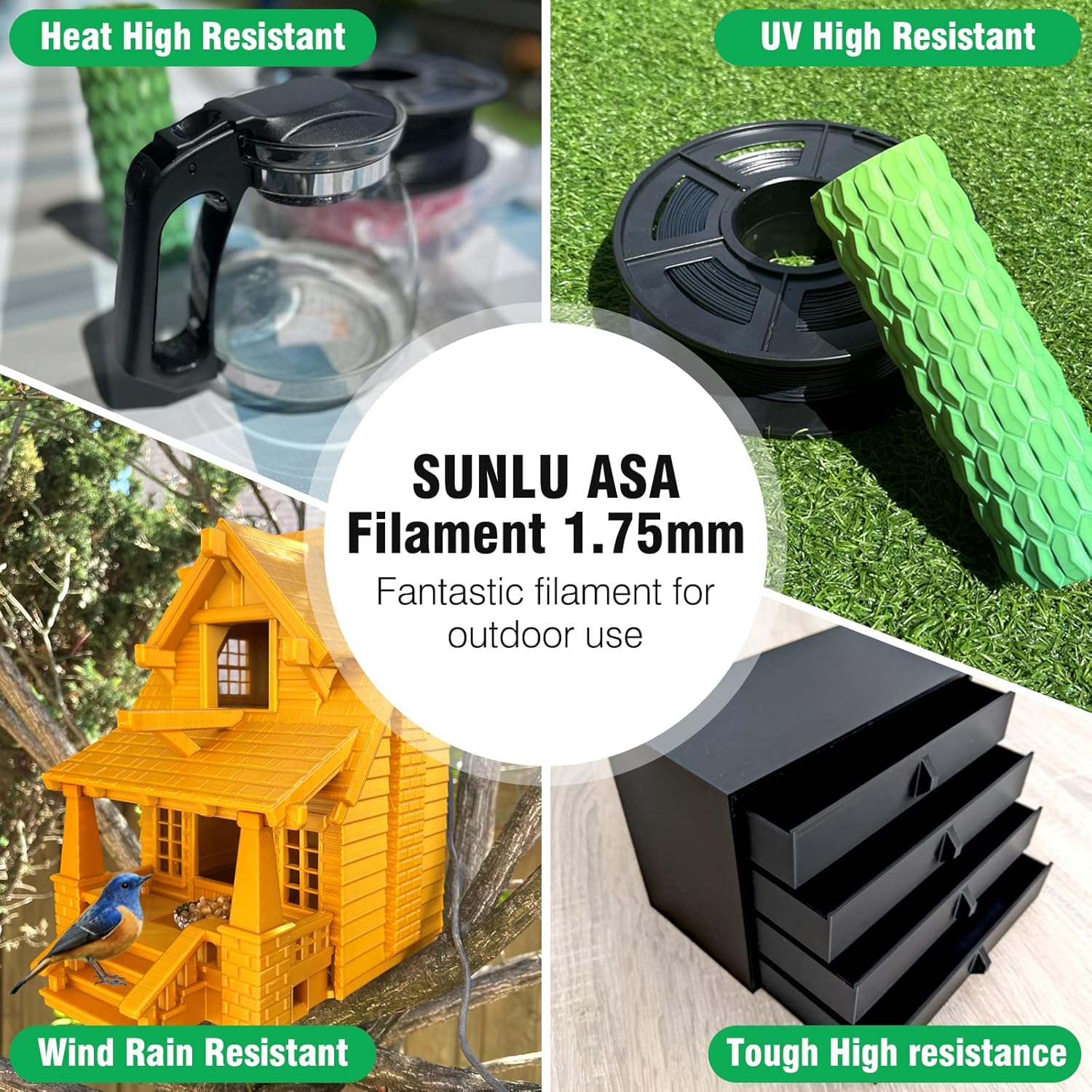 SUNLU 1 KG ASA Filament 1.75mm - Asa Filament Outdoor incelemesi ve fiyatı