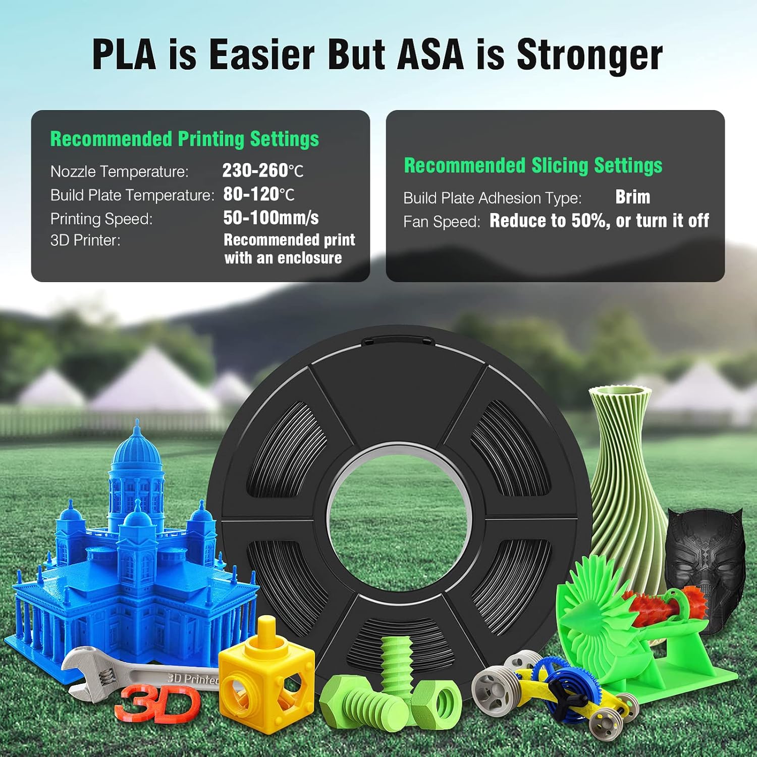 SUNLU 1 KG ASA Filament 1.75mm - Asa Filament Outdoor incelemesi ve fiyatı