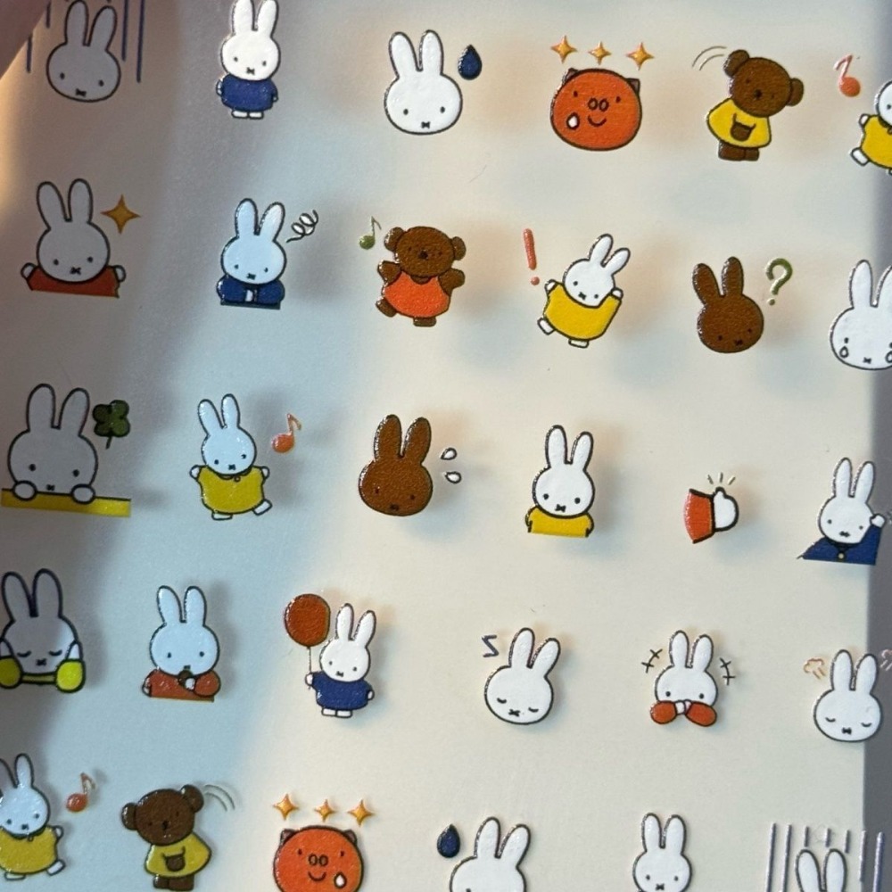 Kawaii Miffy Sevimli Kabartmal - 3D Printing Nails incelemesi ve fiyatı