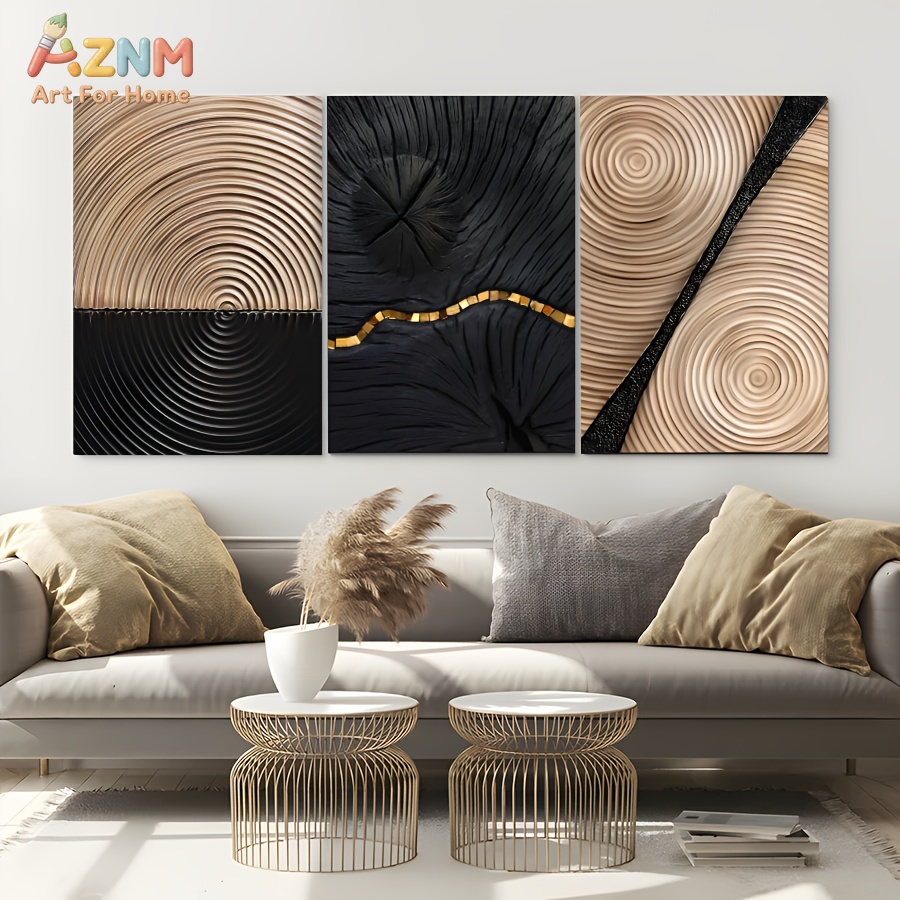 AZNM Wabi Sabi Soyut Ahşap Dam - 3D Printing Wall incelemesi ve fiyatı