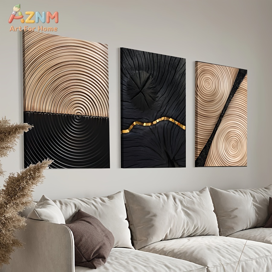 AZNM Wabi Sabi Soyut Ahşap Dam - 3D Printing Wall incelemesi ve fiyatı