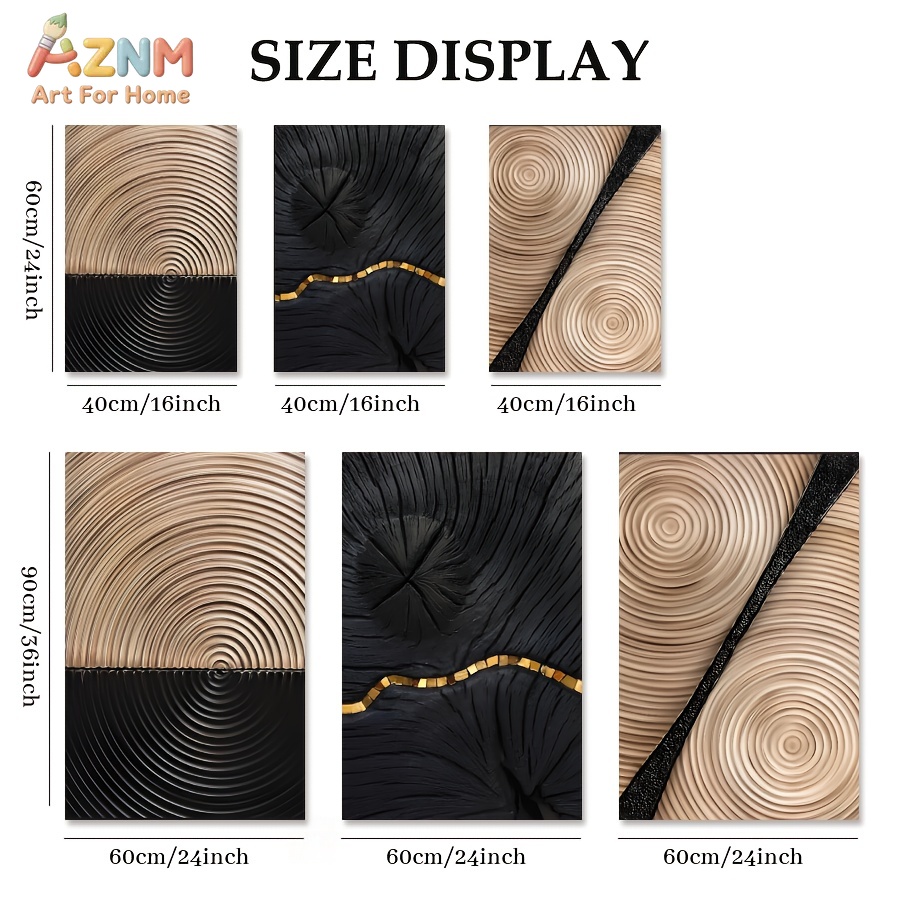 AZNM Wabi Sabi Soyut Ahşap Dam - 3D Printing Wall incelemesi ve fiyatı