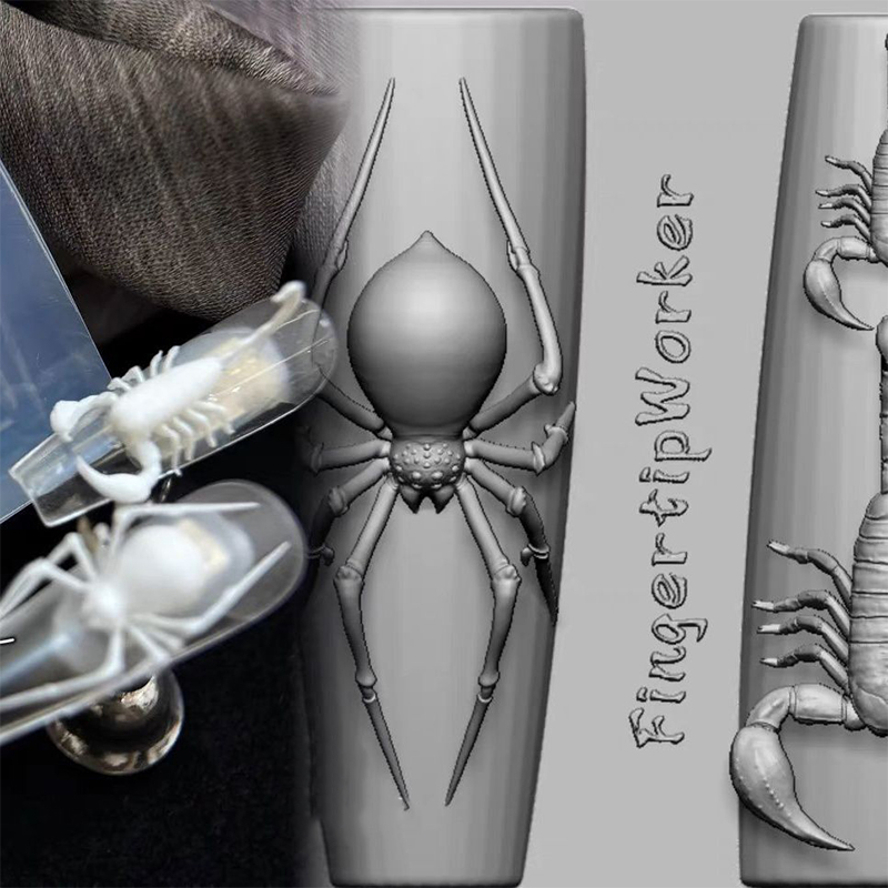 3D Örümcek Akrep Silikon Tırna - 3D Printing Nails incelemesi ve fiyatı