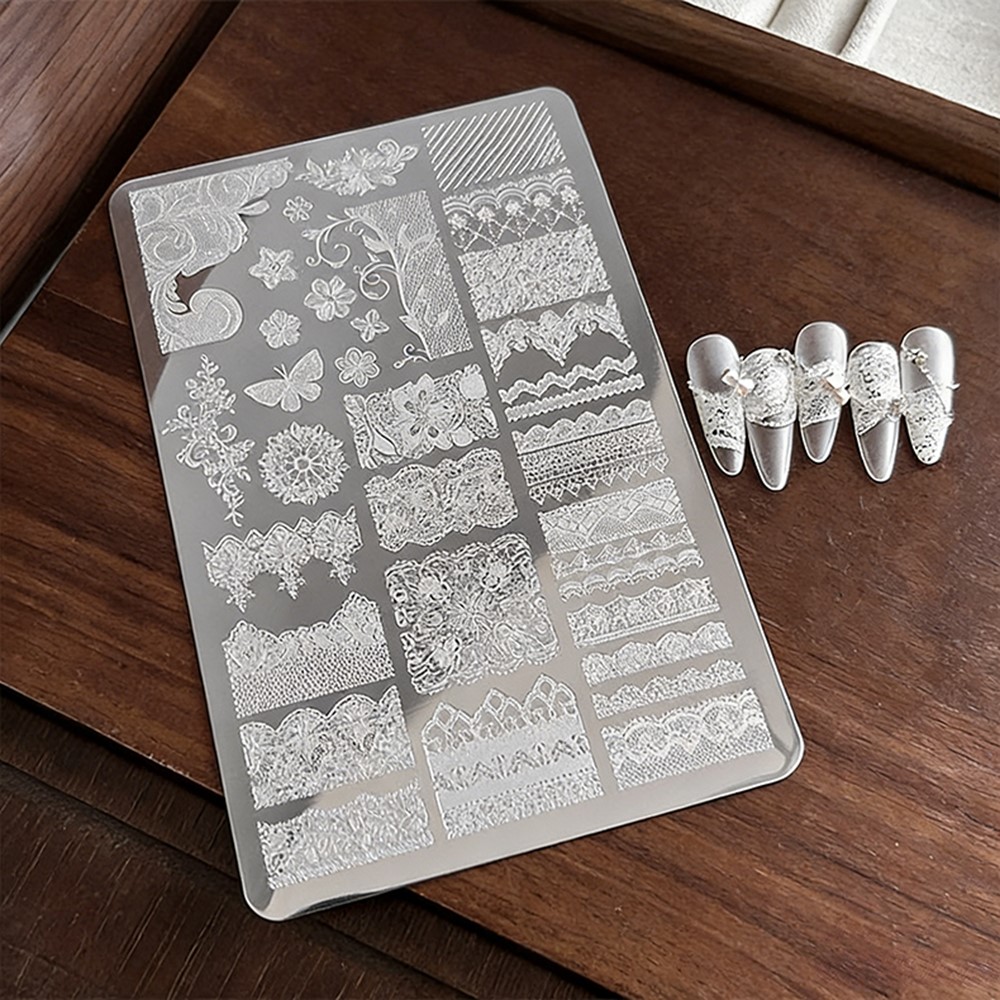 9*15 cm 3D Dantel Kelebek Nail - 3D Printing Stainless Steel incelemesi ve fiyatı