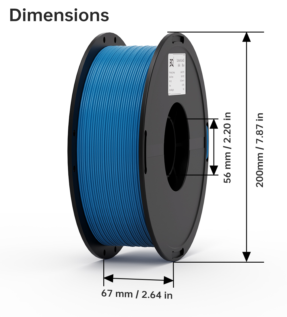 BIQU ASA-CarbonCore25 1.75mm 1 - Asa Filament Outdoor incelemesi ve fiyatı