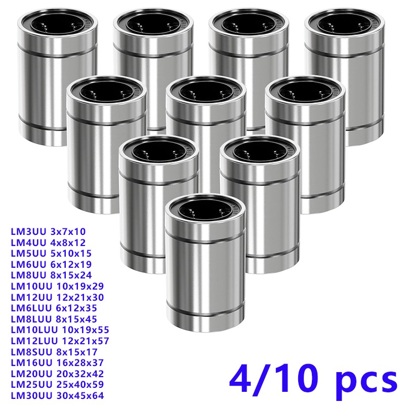 4/10 adet LM8UU LM10UU LM16UU  - 3D Printing Guide incelemesi ve fiyatı
